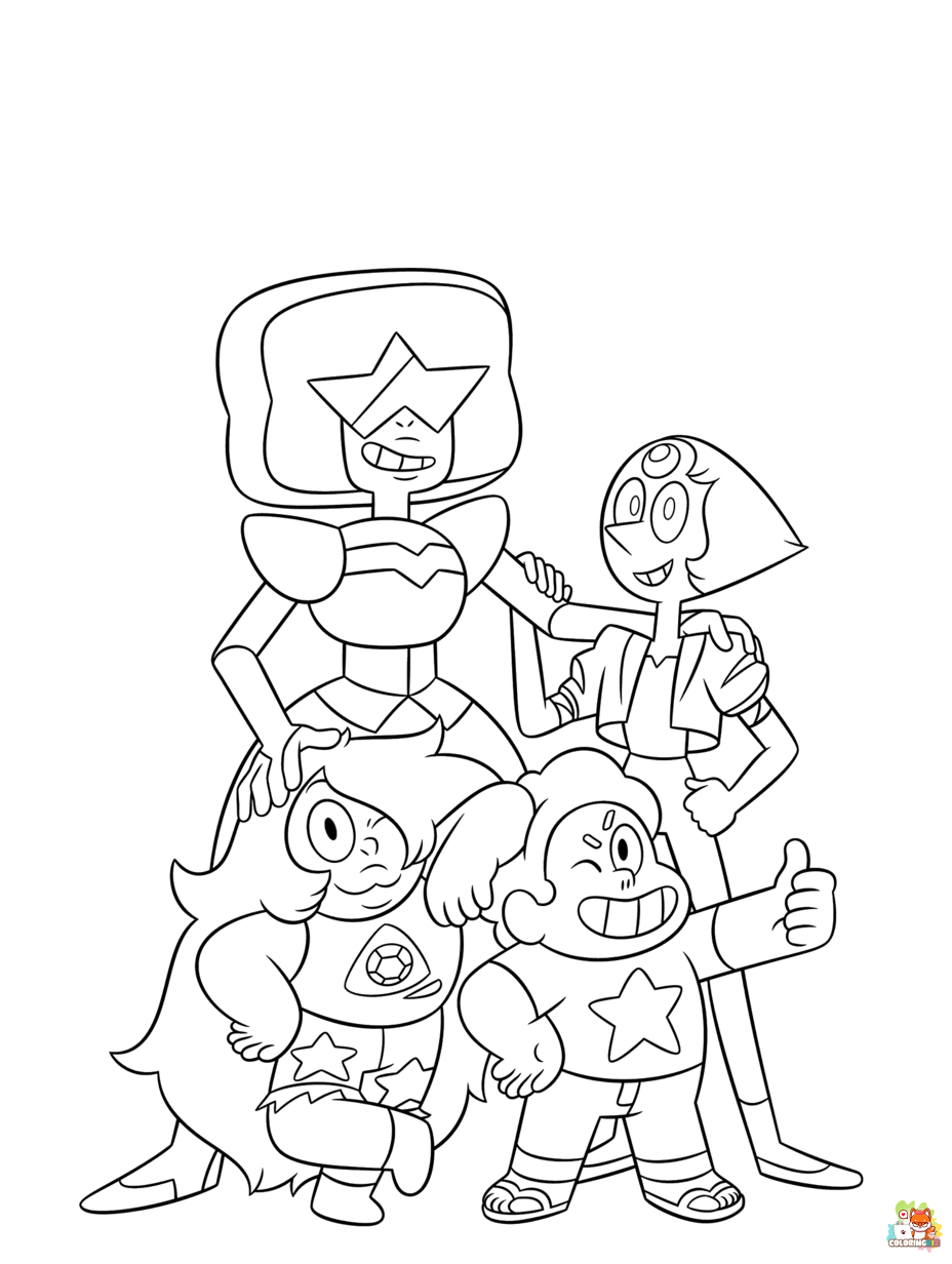 steven universe coloring pages to print