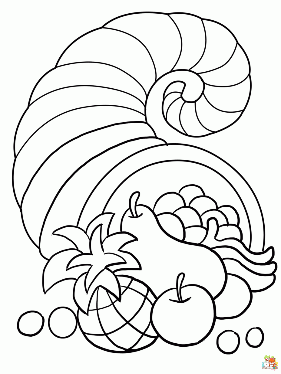 thanksgiving disney coloring pages 1