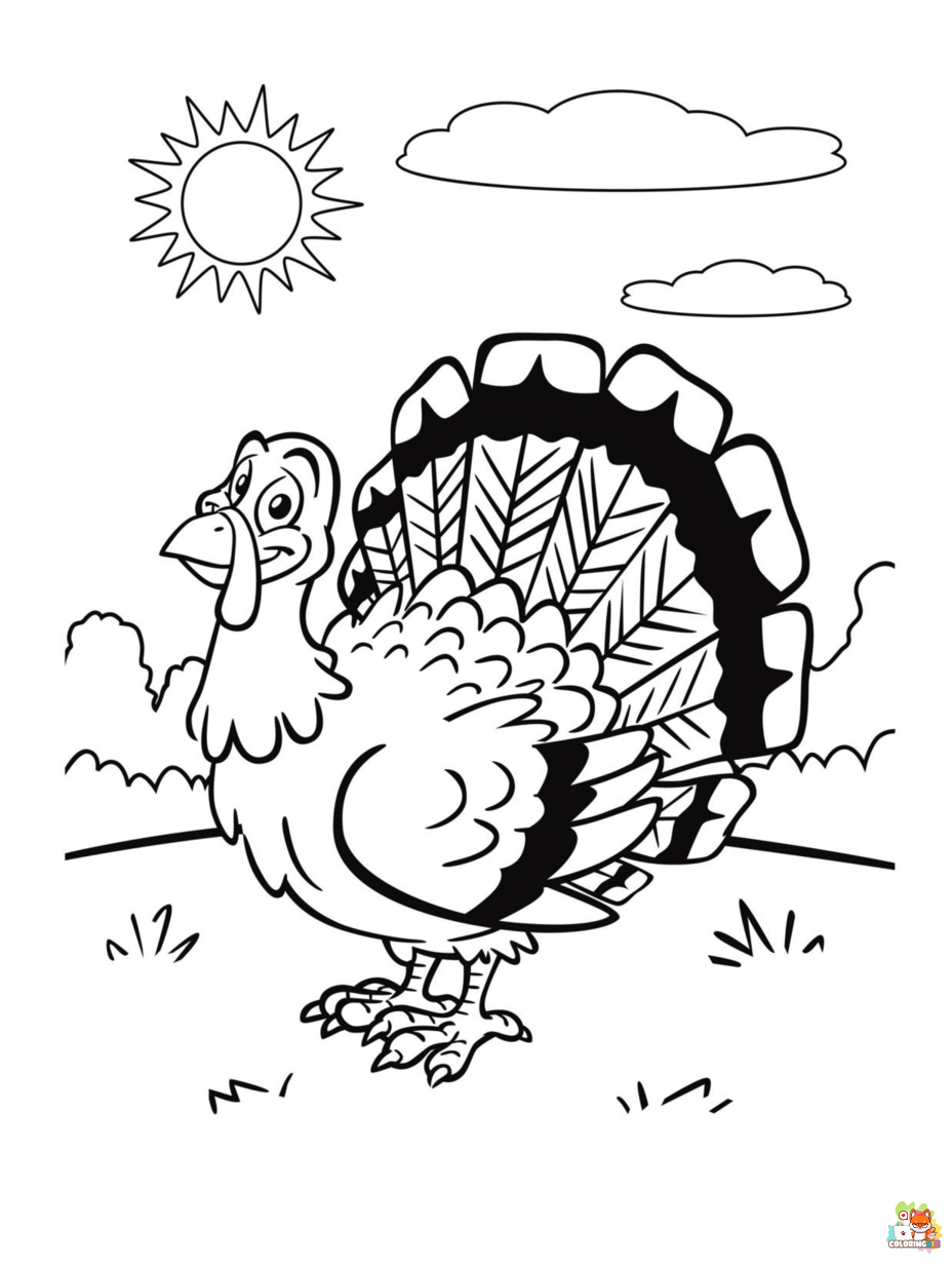 thanksgiving disney coloring pages free