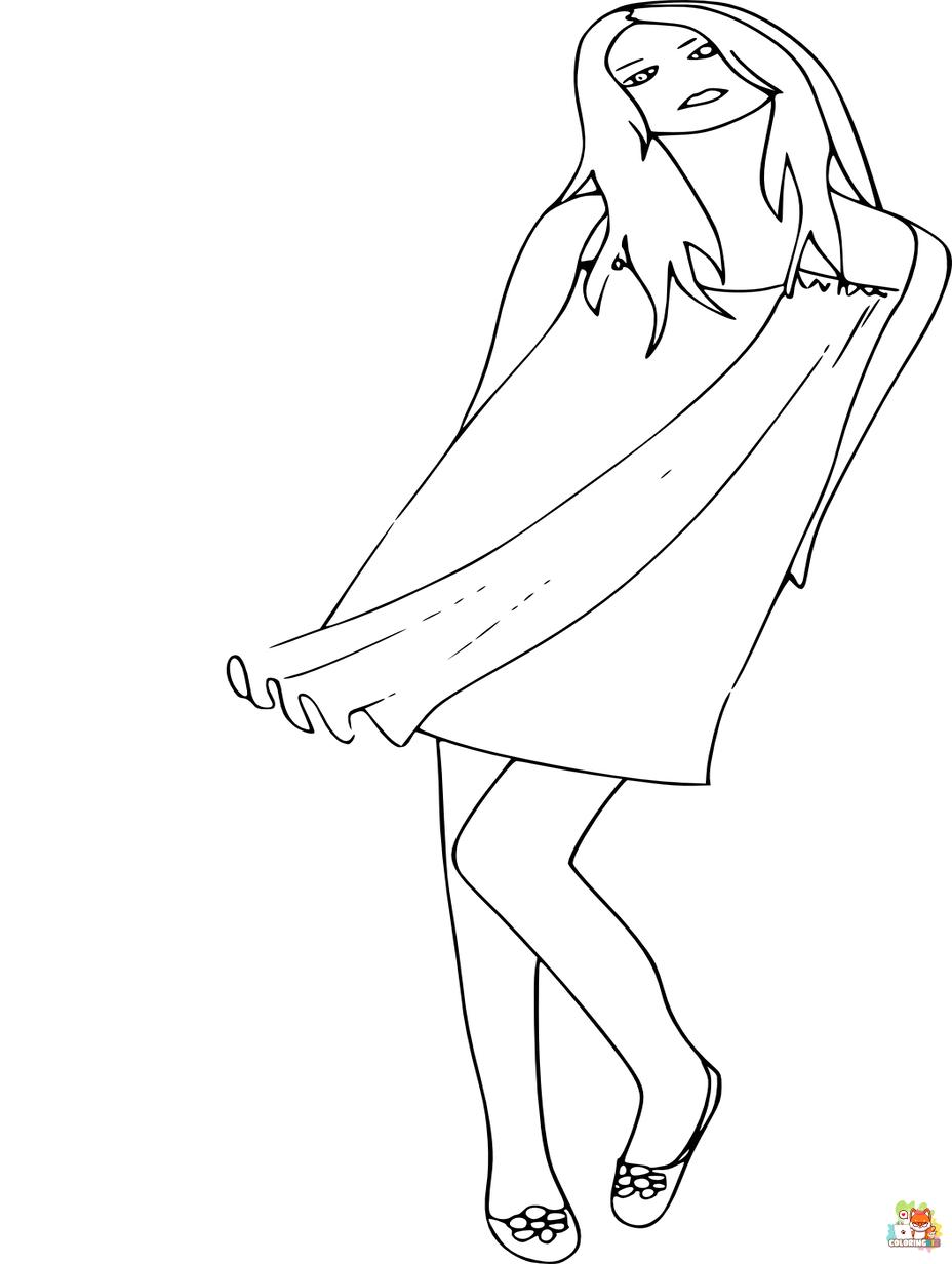 topmodel coloring pages to print
