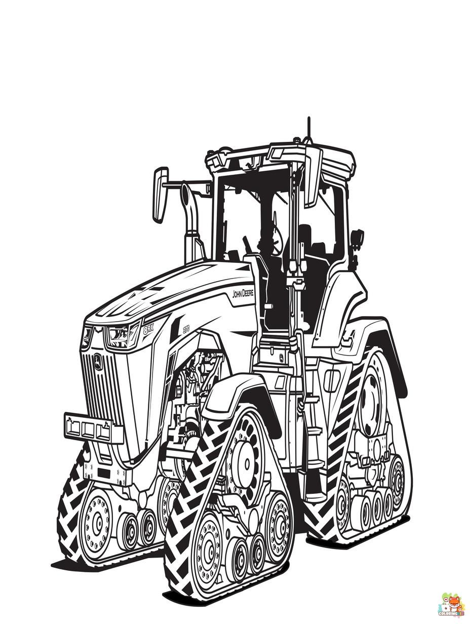 tractor coloring pages free