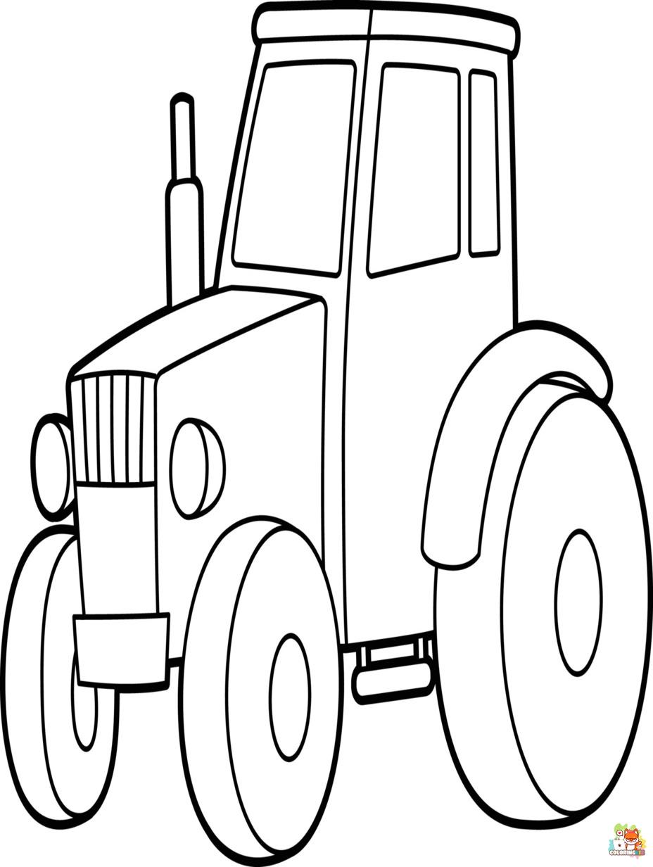 tractor coloring pages printable free